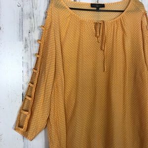 Fred David | Yellow Long Sleeve Top 2X